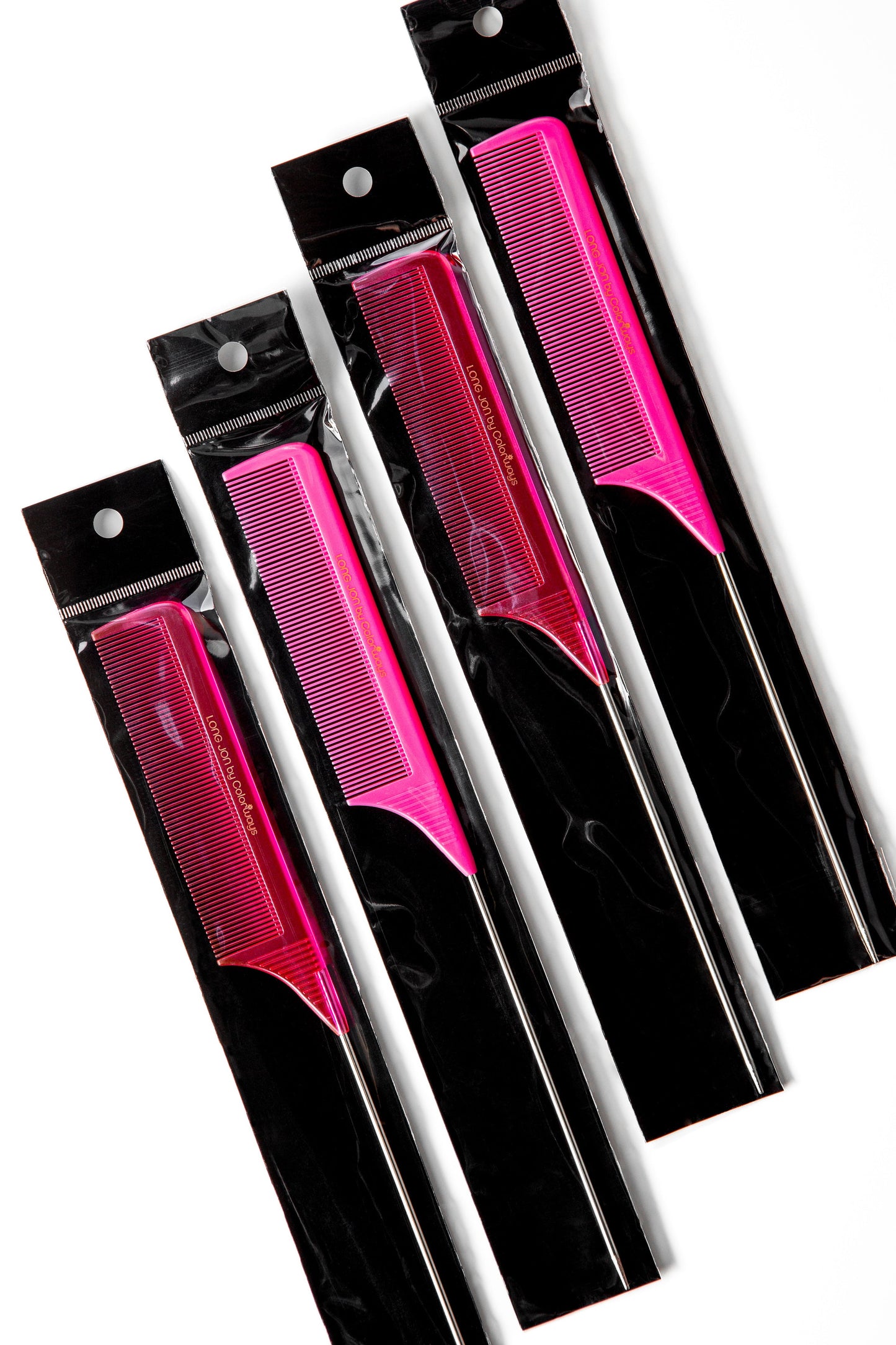 Solid Hot Pink LONG JON XL 10" Highlighting Comb