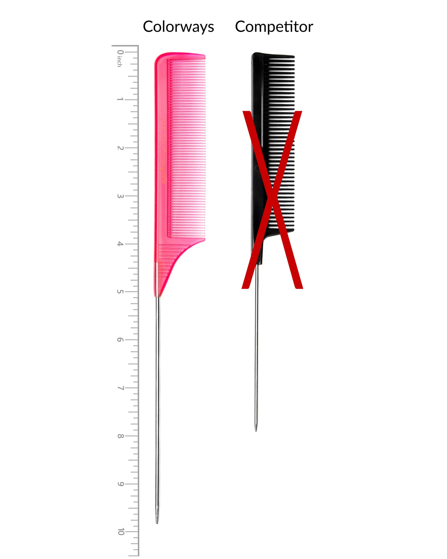 LONG JON XL 10" Highlighting Combs - Multicolor Two Pack